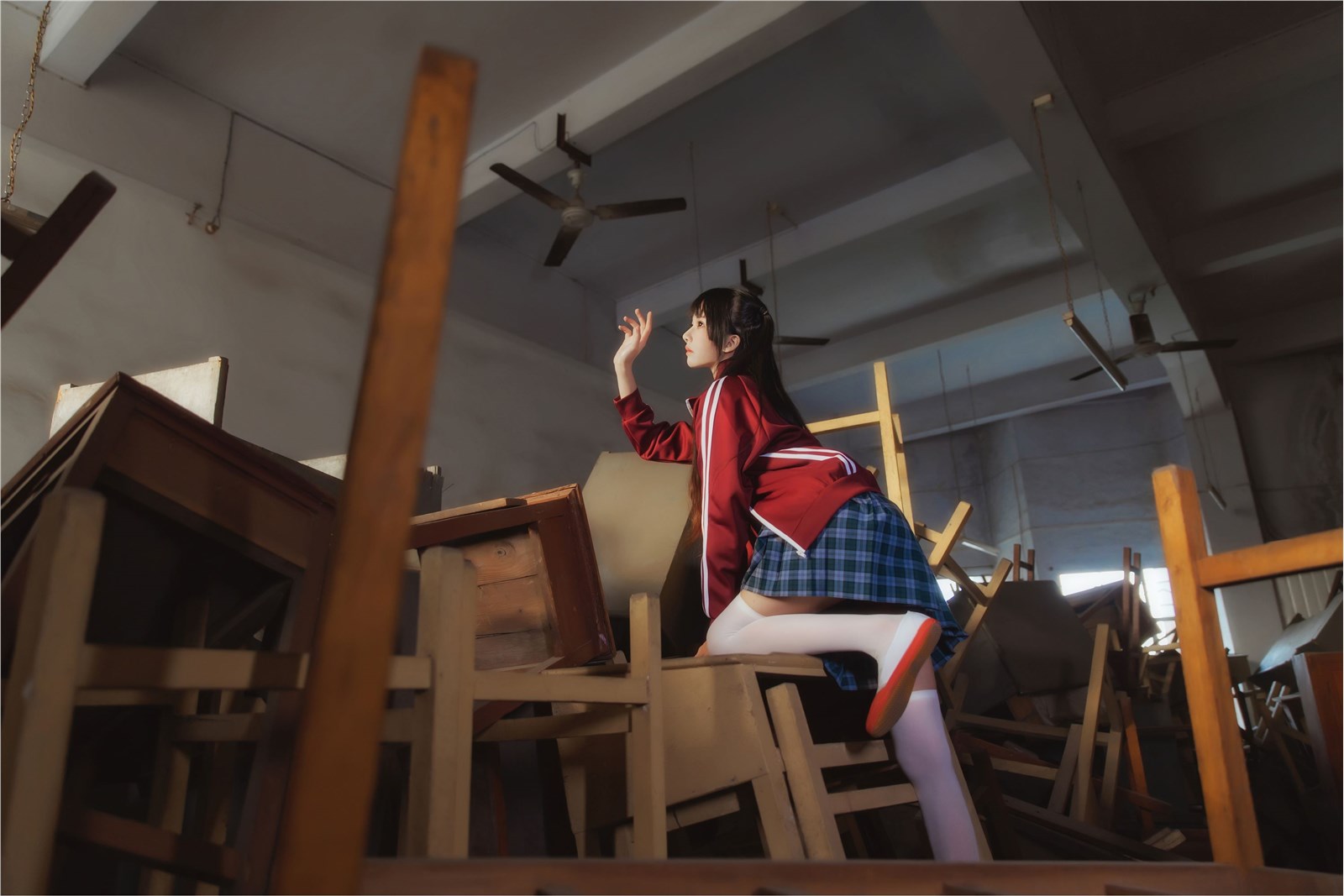 桜 Peach Meow NO.57 Unripe 3 Abandoned Classroom(23)